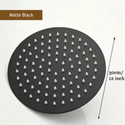High Pressure Rainfall Stainless Steel Shower Head High Flow 8" 10" 12" Square Pressure Boosting Design Spa Bathroom Showerhead