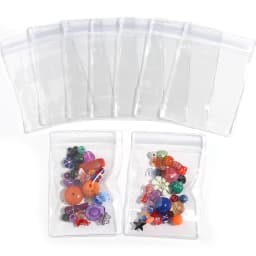 20pcs/lot Transparent PVC Self Sealing Plastic Bags Clear Zip Lock Pouches Jewelry Earrings Pendant Packaging Storage Bags