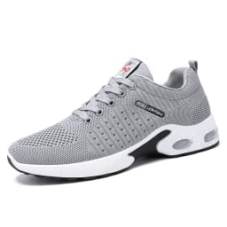Original Navy Blue Mesh Sneakers Men's Breathable Trainers Man Casual Trekking Basketball Sports Shoes For Men Wedge Sneakers
