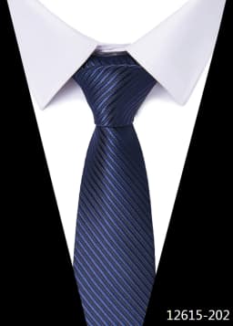 Newest Style 8 cm Necktie Man Blue Golden Striped Wedding Accessories Performance Tie Men Necktie Gravatas Fit Business