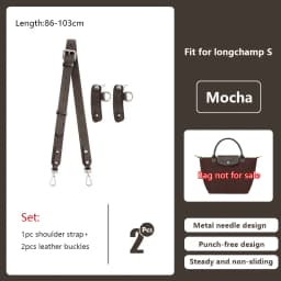 Wide Bag Strap For Longchamp S, Crossbody Shoulder Strap Mocha Artichoke Belt, Cowhide Bag Replacement Accessories
