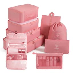 8/9/10/11 Pcs Set Travel Organizer Storage Bags Suitcase Packing Cubes Set Cases Portable Luggage Clothe Shoe Tidy Pouch Folding