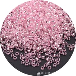 5g 1.5-4mm Transparent Cezch Silver Line Glass Beads 15/0 12/0 8/0 Spacer Seed Beads for Jewelry Making DIY Sewing Accessories