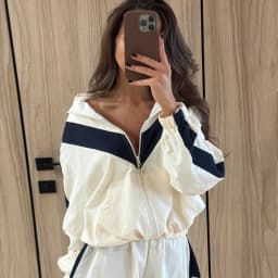 Elegant Contrast Jacket Women Loose Full Sleeve Stand Collar Button Jackets Female 2026 Fashion Autumn Outwear Lady