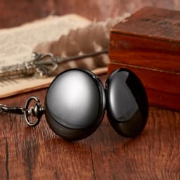 Retro mechanical pocket watch Arabic numeral white dial pendant luminous mechanical pocket watch retro gift for men and women