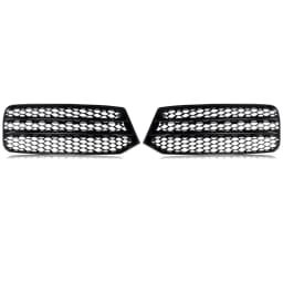 2x Honeycomb Front Bumper Fog Light Cover Grill Grilles For Audi A1 8X 2015-2018