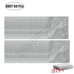 10-50Pcs PVC Marble Wall Stickers Self-Adhesive Thickened Tile Sticker Bathroom Waterproof Floor Sticker Kitchen Home Decoration