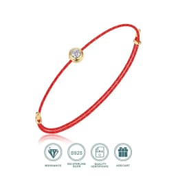 SG D Color VVS1 Moissanite Bracelet Certified 0.3ct Lab Diamond, Adjustable Cord In 6 Colors, Elegant Jewelry For Wom
