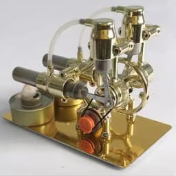 DIY Micro Model Steam Power Technology Science Science Generator Mini Hot Air Stirling Engine