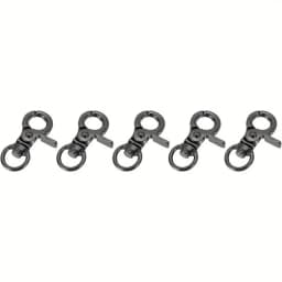 5pcs Swivel Lanyard Snap Hook, Zinc Alloy Trigger Snap Hooks Metal Lobster Claw Clasp Swivel Trigger Clips for Leather Crafts