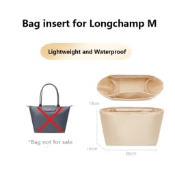 Bag Organizer Insert For The Longchamp Inner Liner Mini Pouch Handbag Inner Orderly Neat Nylon Support Bag Insert Accessories