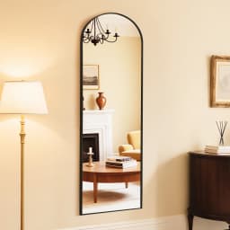 MCQ 59"x16" Full Length Mirror Standing Hanging or Leaning Wall Shatterproof Glass Mirror Aluminum Alloy Thin Frame for Home