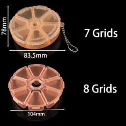 1pcs 7Grids/8Grids PP Storage Jewelry Box Detachable Plastic Storage Box for Beads Earring Pendant Jewelry Accessories Storage