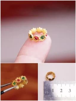1/12 Doll Mini Jewelry Miniature Food Play Simulation Western Dowry Jewelry/Gems/Bracelets/Rings/Necklaces Doll Accessories