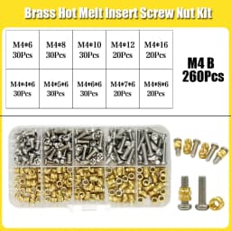 Heat Insert Nut Stainless Screw TS100 Soldering Iron Tip Insert Internal Thread Head Brass Hot Melt Insert Nuts Bolt Insertion