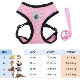 Cat Leash and Harness Cat Tent Kitten Harness Strap for Cats Neck Belt Anti Escape Pets Vest Harness Dog Neck Belt MBD01