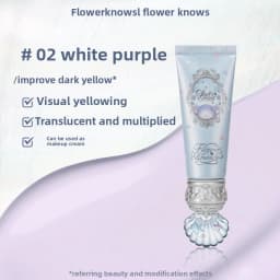Makeup Flower Knows Shell Pearl Collection Primer Coloring Makeup Base Face Milk Brightening and Holding Make Up Concealer
