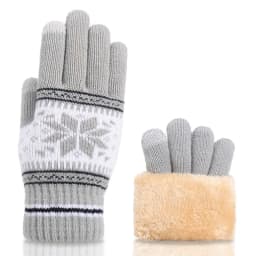 Female Winter Warm Knitted Full Finger Gloves Men Solid Woolen Touch Screen Mittens Women Thick Warm Cycling Driving Gloves H46