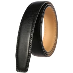30mm 31mm Width Belt No Buckle For Men Black Coffee Men's Business Cow Leather Ratchet Belts Strap Without Buckles