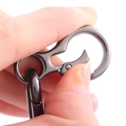 2 pcs Double Opening Swivel Clasp Clips, Metal Swivel Spring Snap Hooks, Key Chain Clip with Key Ring for DIY Keychains, Lanyard