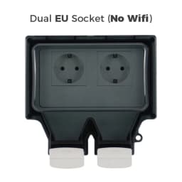 Avoir Tuya IP66 Waterproof Electrical Sockets Standard EU Plug Dual Usb Charging Wifi Smart Life Outdoor Power Outlet With Timer
