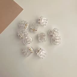 10-60pcs Mini Hair Claw Clips for Women Girls Korean Clear Black Plastic Clips Hairpin Kids Girls Hair Styling Accessories