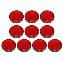 Motoforti 2-8 Pcs Round Stick-on Safety Spoke Reflective Self Adhesive Reflector for Motorcycle Bicycle Bike 56mm Diameter