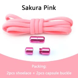 Elastic No Tie Shoelaces Semicircle Shoe Laces For Kids and Adult Sneakers Shoelace Quick Lazy Metal Lock Laces Shoe Strings