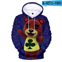 Hoodies men Animal Crossing 3D Sweatshirts Women pullover Cartoon Game Harajuku Funny Student's Hooded Spring/Autumn Tops