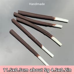 3pcs Shooting DIY AMSR Sound Prop Cookie Biscuit Dummy Food Chocolate Simulated Pocky Strawberry Flavor Snack Chopsticks Display