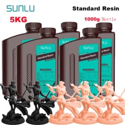 SUNLU 5KG Standard Resin 405nm LCD Printer Photon Curing Good Precision Smooth Surface Low Odor Model Garage Kit Printing