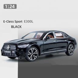 1:24 E-Class E300 L Alloy Car Model Diecasts Metal Toy Vehicles Car Model Simulation Sound and Light Collection Childrens Gifts