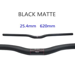 25.4 Full Carbon Handlebar Folding Bike Horizontal Handle Bar 400-700MM One-Shaped Ultralight Bicycle Straight Handlebar