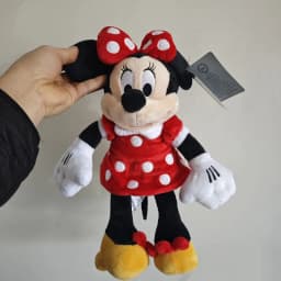 35cm Red Mickey Mouse And Red Minnie Mouse Plush Toys Stuffed Soft Doll For Birthday Gifts