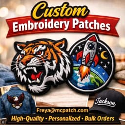 Custom Embroidered Patches for Clothes Personalized Patch Embroidery Name Patch Logo for Clothes Jacket DIY Iron on Patch