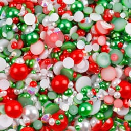 10g Mix Size Jelly Resin Flatback Rhinestone AB Imitation Pearl Beads For Nail Art DIY Cup Crafts Decor