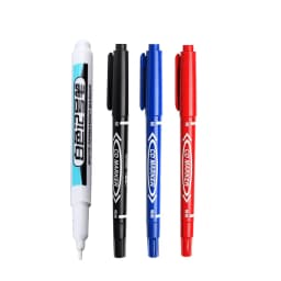 1/4Pcs White Permanent Paint Pen Set for Wood Rock Plastic Leather Glass Stone Metal Canvas Ceramic Deep Hole Marker 0.7mm