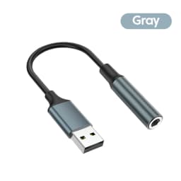 USB To 3.5MM Jack Audio Adapter USB to 3.5mm Headset/Microphone External Stereo Sound For PC Laptops USB to 3.5 Jack Adapter