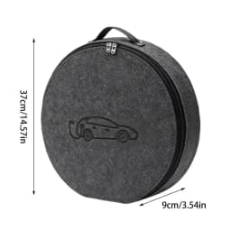 EV Charger Storage Case Felt Electric Vehicle Charging Cord Organizer Electric Vehicle Charging Cable Organizer Bag for Car
