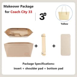 Purse Organizer insert for Handbags Base Shaper 3pc Set city33 Felt Organizer Insert Large Tote Bag Organizer with Zipper