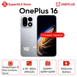 Chinese Version OnePlus 16 6.78"185Hz AMOLED 5G Smartphone Snapdragon 8 Elite Extreme Gen6 9000mAh Battery 100W SUPERVOOC NFC