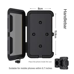 Motorcycle Phone Holder Support Moto Bicycle Waterproof Case Handlebar Stand Case Mount Waterproof Scooter Motorbike Phone Bag