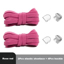 1Piar Rubber Band for Laces Elastic Laces Sneakers Shoelaces Without Ties End Locks College Style Shoestring Shoes Accessories
