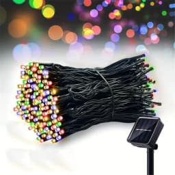 20-200 LEDs Eid Mubarak Solar Fairy Lights 8 Modes LED String Lights Outdoor for Garden Party Decoration Ambient Lighting