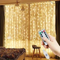 Remote Control Festoon Curtain 100/600LED String Lights Garland USB Fairy Garland Lights Christmas Decoration Bedroom Home Party