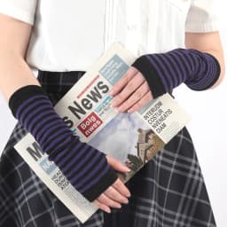 Punk Winter Warm Long Sleeves Gloves Goth Men Women Fingerless Stripe Hip-Hop Knitted Elbow Mittens Elastic Outdoor Warmer Arm