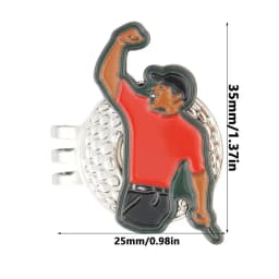 Golf Ball Mark Alloy Multicolor Tiger Green Jacket Marker Woods Mark Golf Ball Position Green Golf Hat Clip Golf Accessories