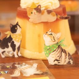 20sheets Kawaii Corner Cat Series Cartoon Die cut Stickers Book DIY Diary Phone Case Scrapbook Material Cute Stationery Stickers