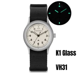 Militado ML14 36mm Watch VH31 Sweep Second Quartz Movement Watch Sapphire Crystal Super Luminous BGW9 C3 100m Waterproof Watches