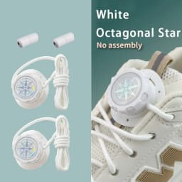 Upgraded No‑Tie Automatic Sneaker Laces Thick Rope Shoelaces with Swivel Metal Capsule Buckles Easy Installation